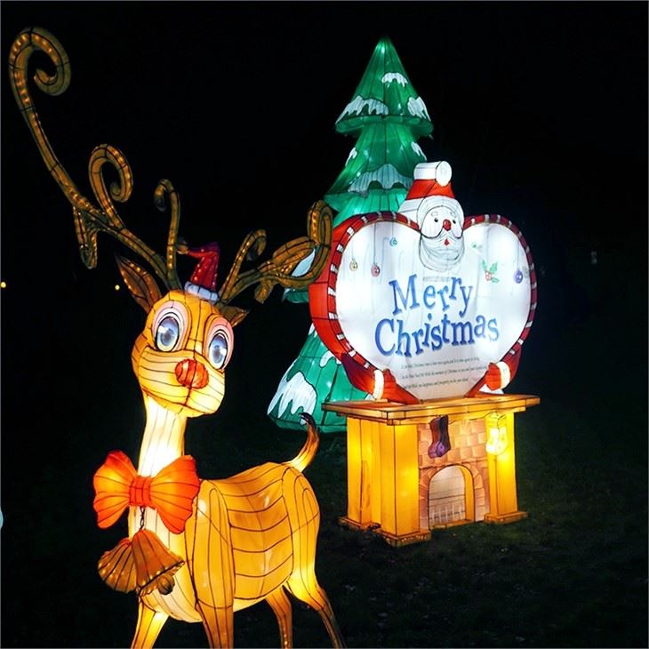 Decoració a l'aire lliure Espectacle de fanals de Nadal