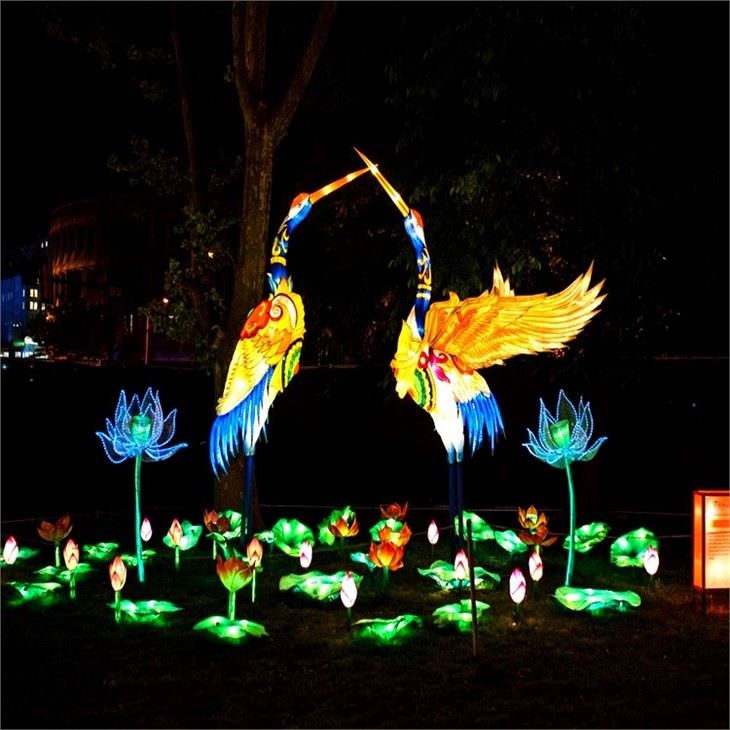 Holiday Decoration Chinese Flamingo Lantern Holiday Decoration Chinese Flamingo Lantern